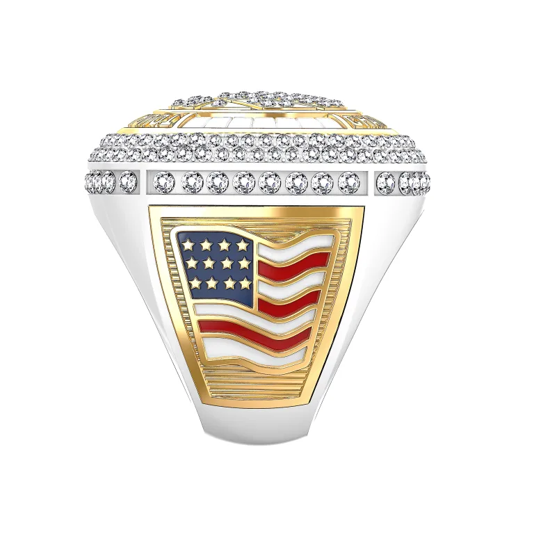 White Basketball Tournament Rings right side