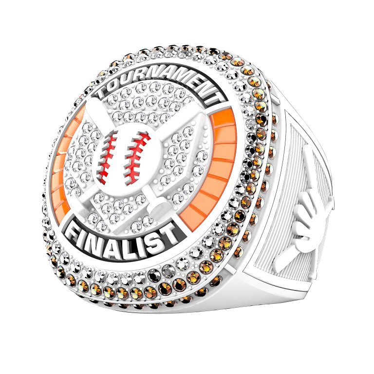 white baseball tournament finalist ring